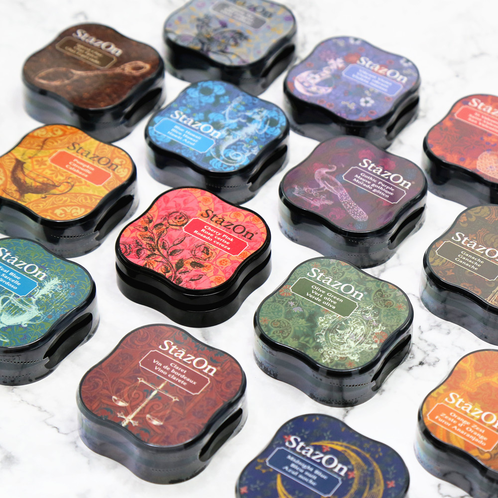 Stamping Ink Pad - TSUKINEKO-Mini Tampons Encreurs à Base d'Huile,