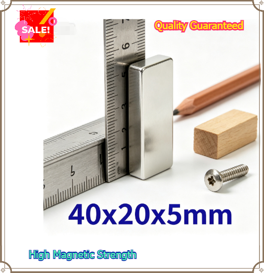 Art Craft Magnet - Aimant en néodyme super puissant 40x20x5mm,