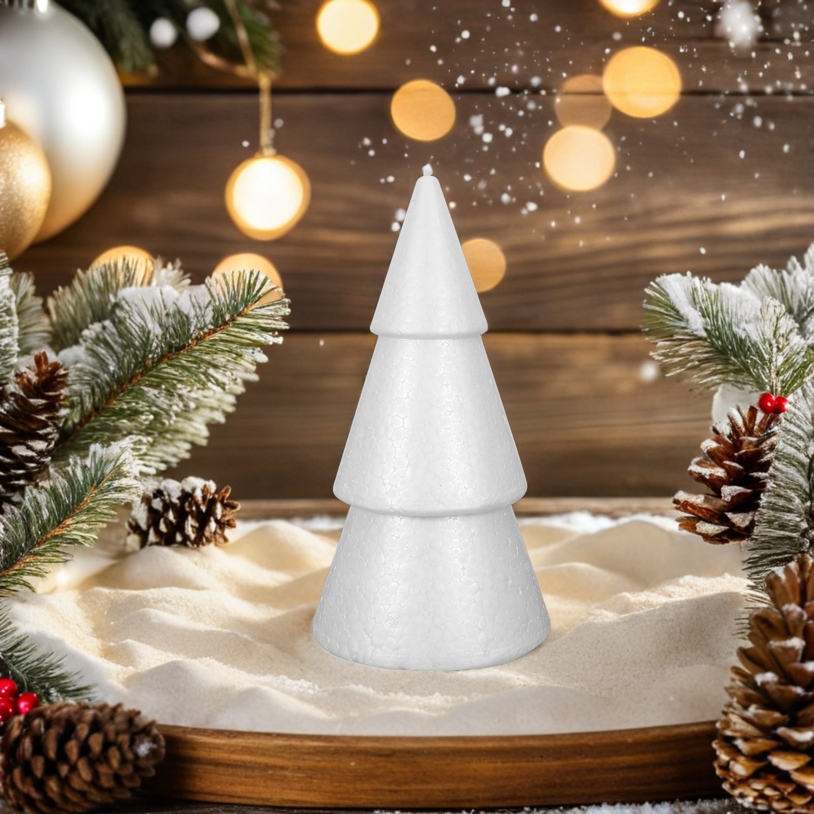 Art Craft Tree - 6 cônes en mousse pour sapin