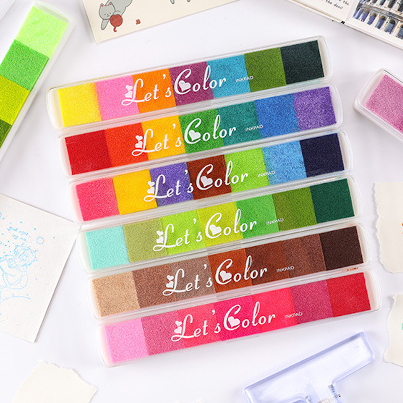 Stamping Ink Pad - Tampon encreur multicolore mignon pour la
