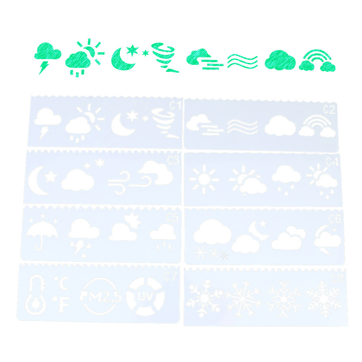 Art Craft Activities For Preschoolers - Ensemble de 32 pochoirs de peinture,