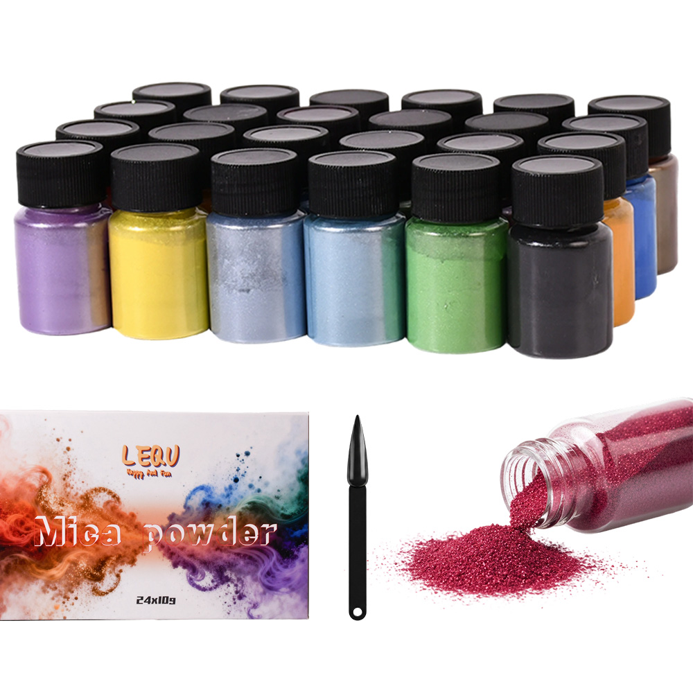 Resin Pigment Powder - Poudre de mica caméléon 24 couleurs