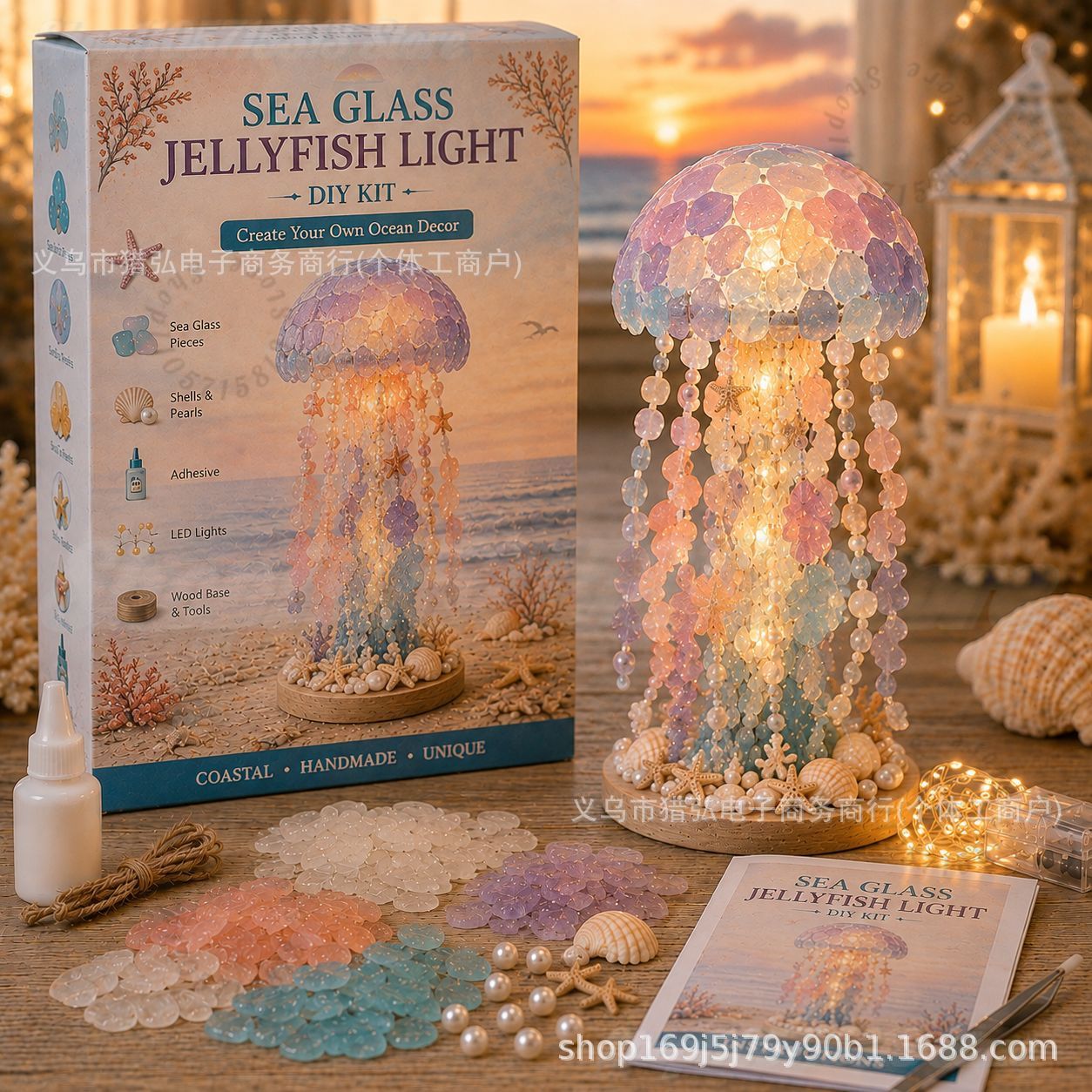 Art Craft Diy - Kit de Lampe Méduse en Verre