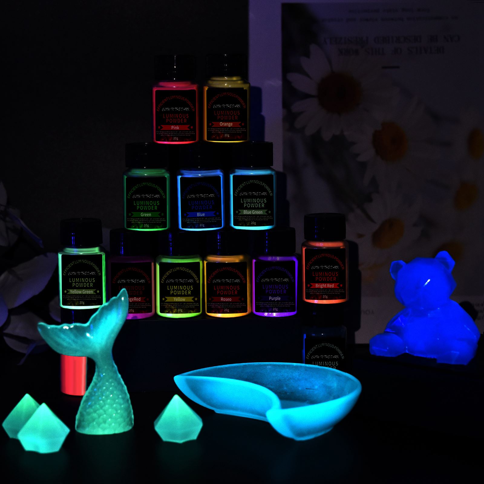 Peinture en poudre lumineuse l - Resin Pigment Powder avis et prix