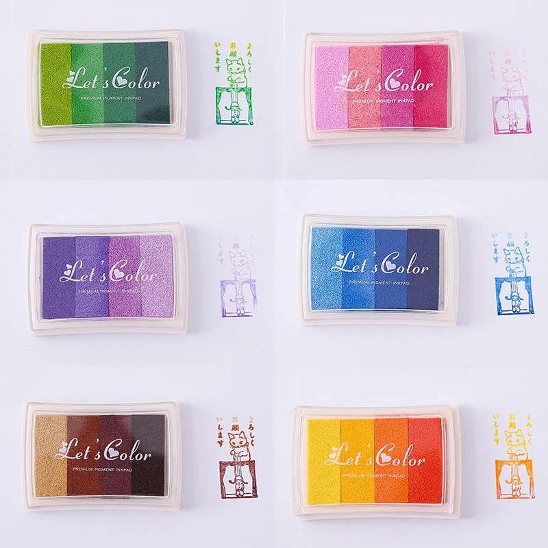 Tampon encreur 4 couleurs, 1 p - Stamping Ink Pad avis et prix