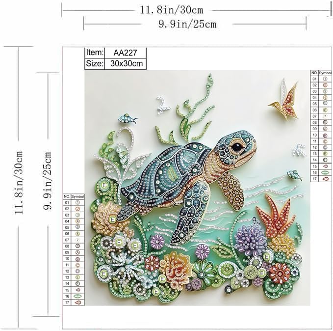 Kits de Peinture Diamant Tortu - Art Craft Animals avis et prix