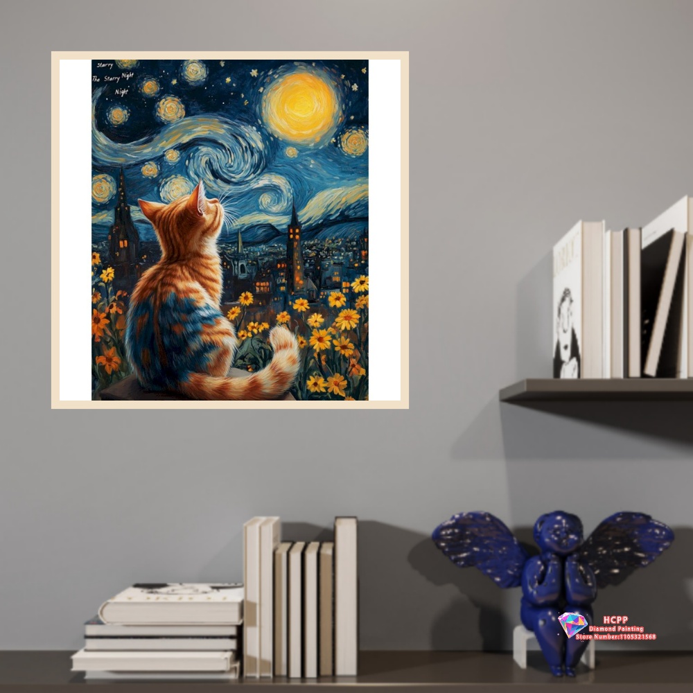 Kit de Peinture Diamant Chat A - Art Craft Night avis et prix