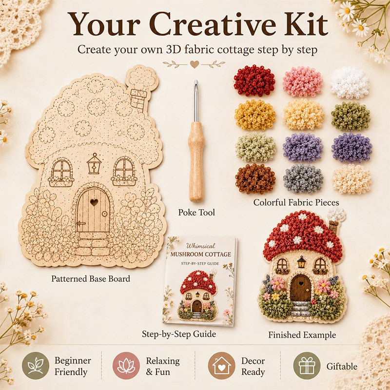 Kit DIY Poke Art Maison Champi - Art Craft Painting avis et prix