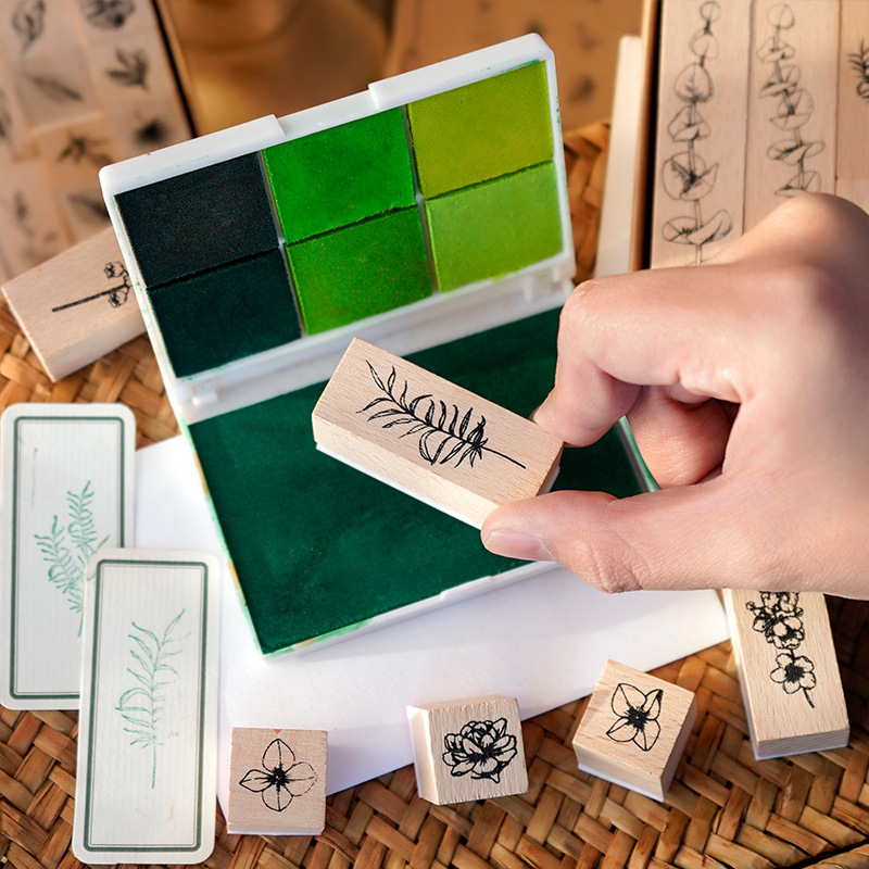 22 tampons en caoutchouc vinta - Stamping Ink Pad avis et prix