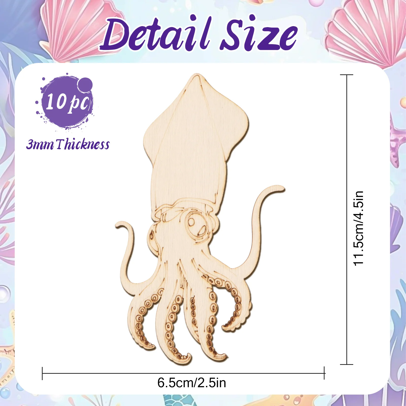 Lot de 10 ornements en bois br - Art Craft Animals avis et prix