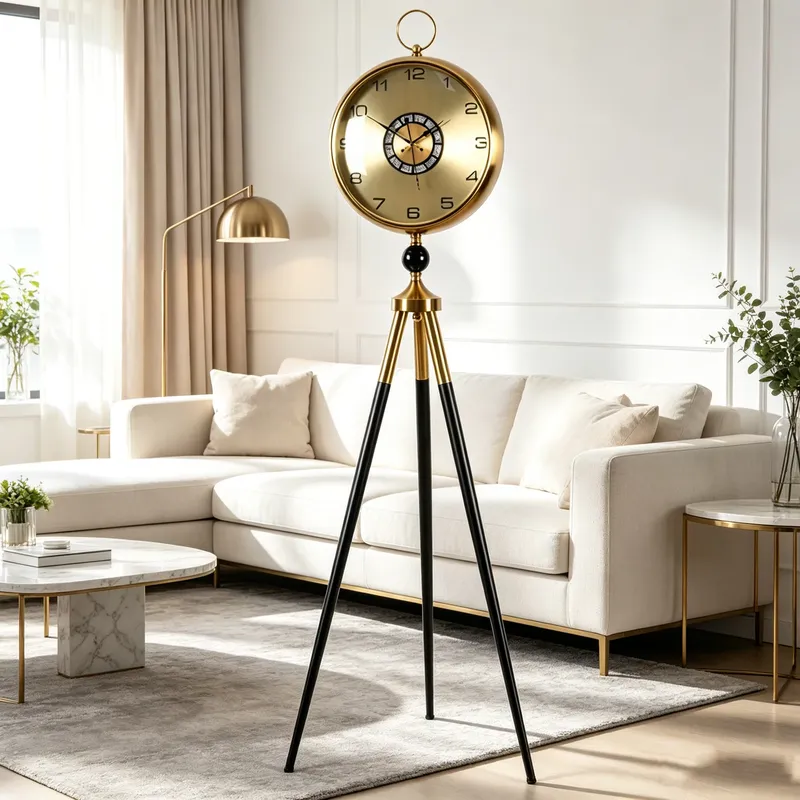Horloge sur pied en métal noir - Art Craft Room avis et prix