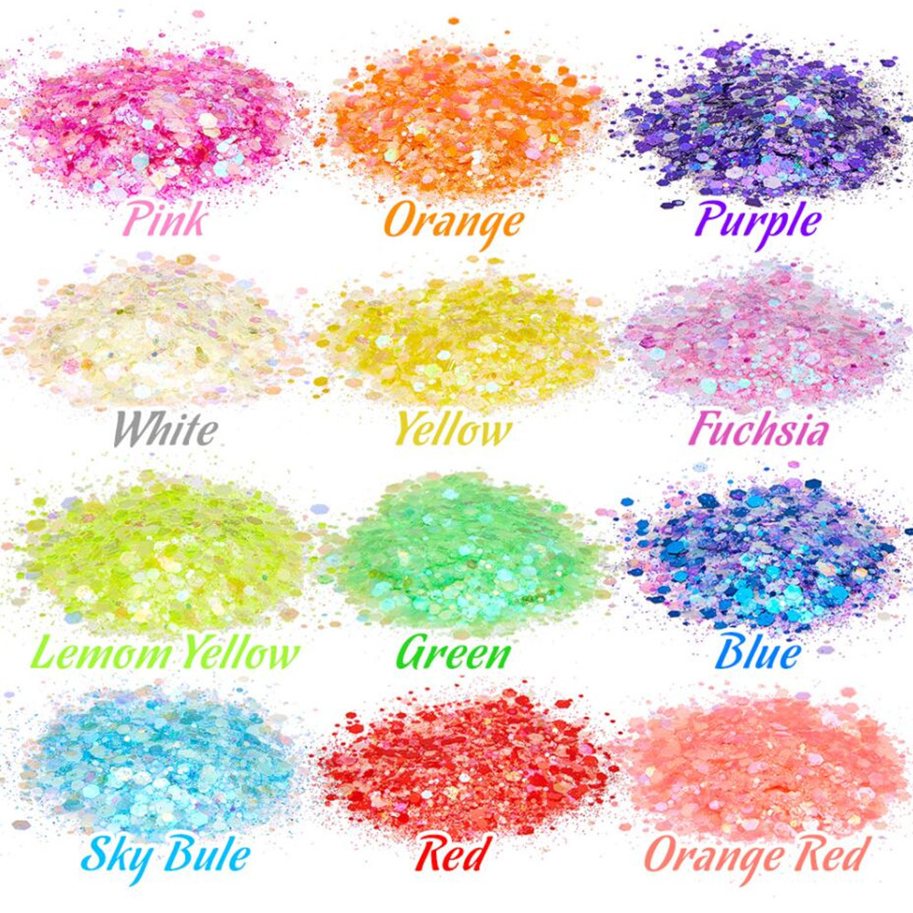 Paillettes lumineuses 24 coule - Resin Pigment Powder avis et prix