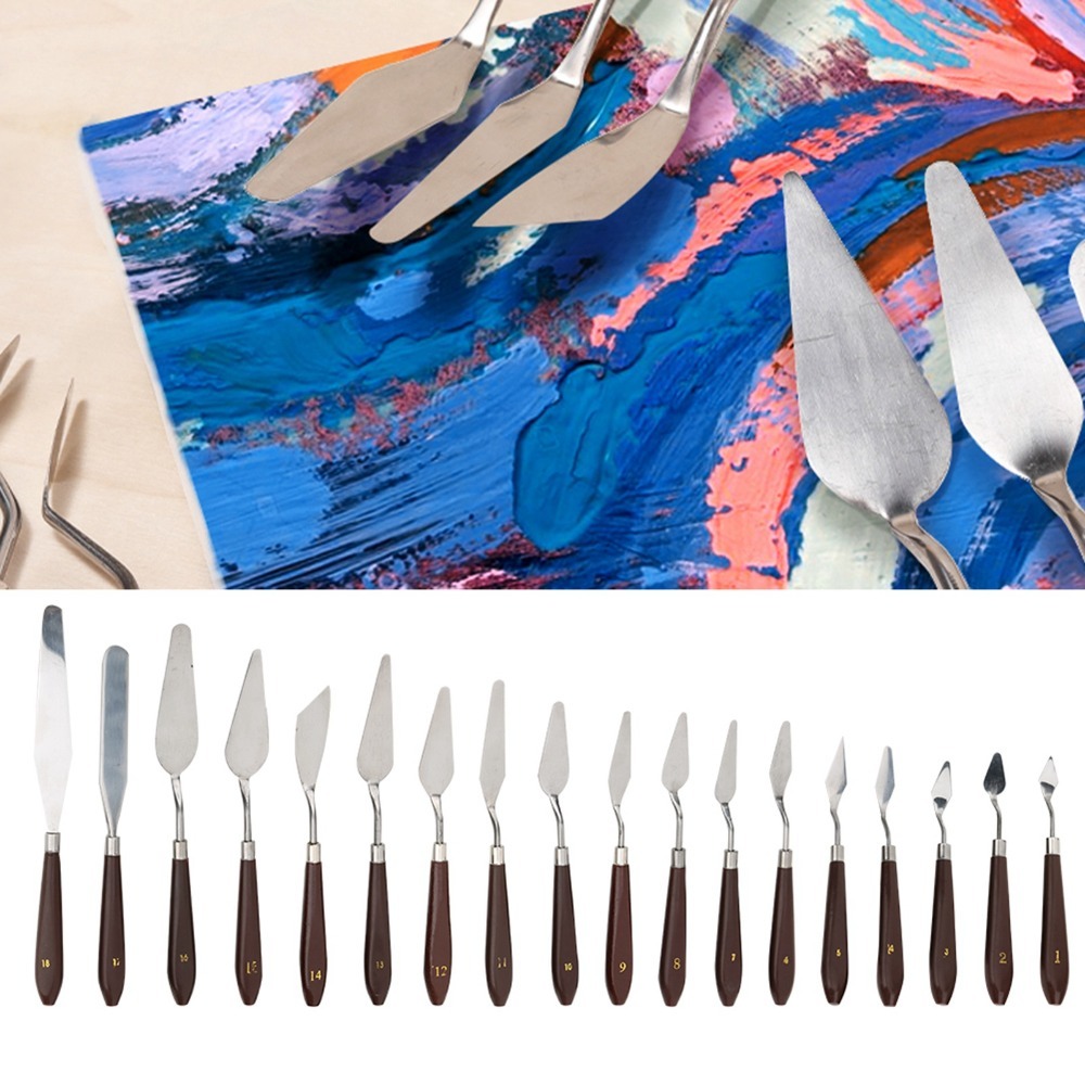 Ensemble de 18 couteaux à pein - Painting Knife Palette avis et prix