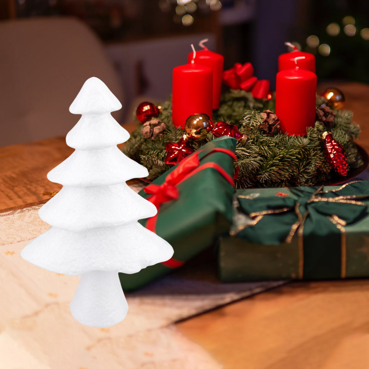 Arbre de Noël en mousse blanch - Art Craft Activities For Preschoolers avis et prix