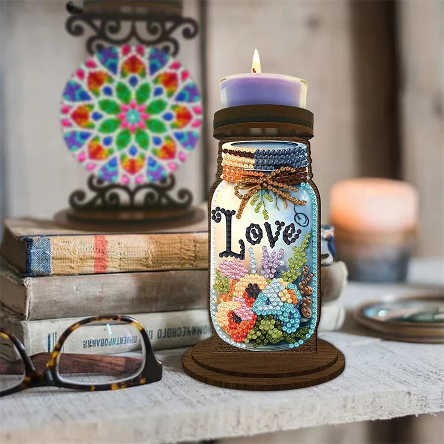 Porte-bougie d'amour, cadeau d - Art Craft Painting avis et prix