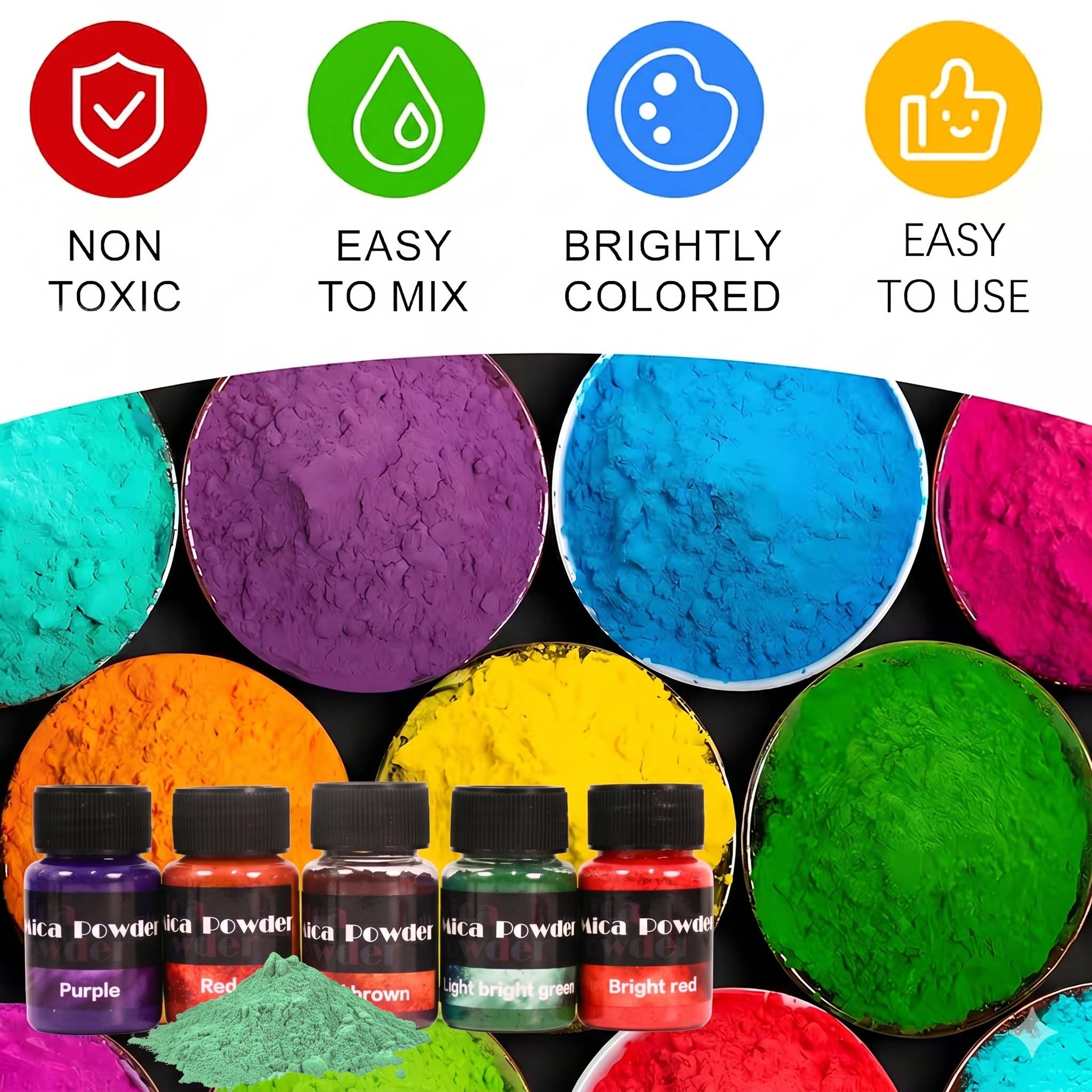 Poudre de Pigment de Gypse 12  - Resin Pigment Powder avis et prix