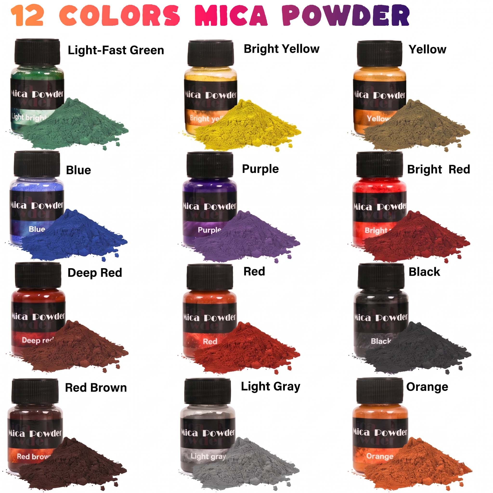 Poudre de Pigment de Gypse 12  - Resin Pigment Powder avis et prix
